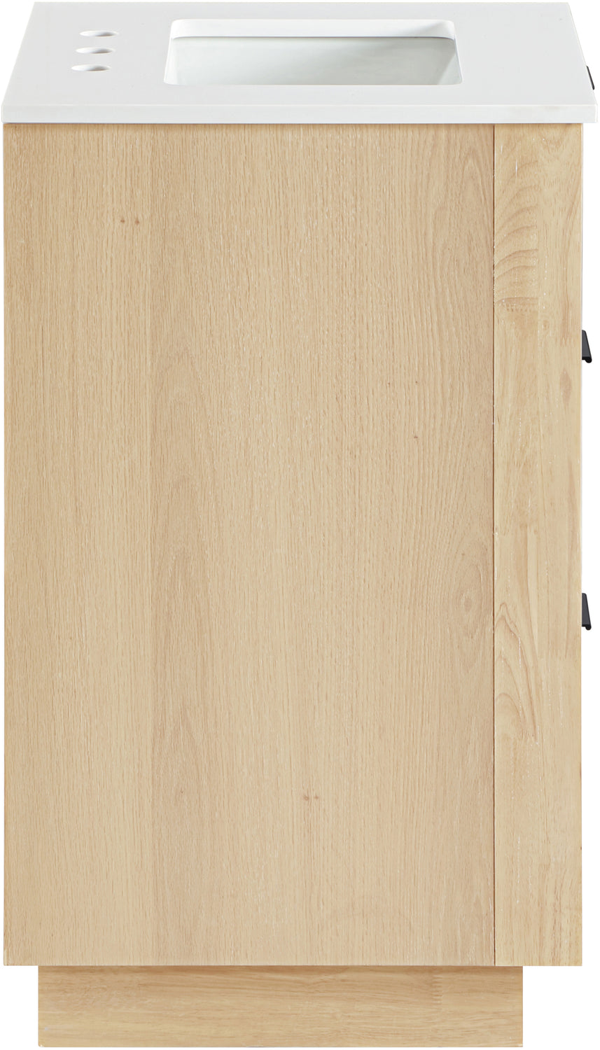 Willard 24in Natural Engineered Stone And Solid Wood Bathroom Vanity