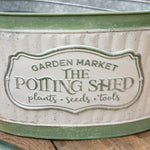 Rustic Potting Shed Bucket Set of 3