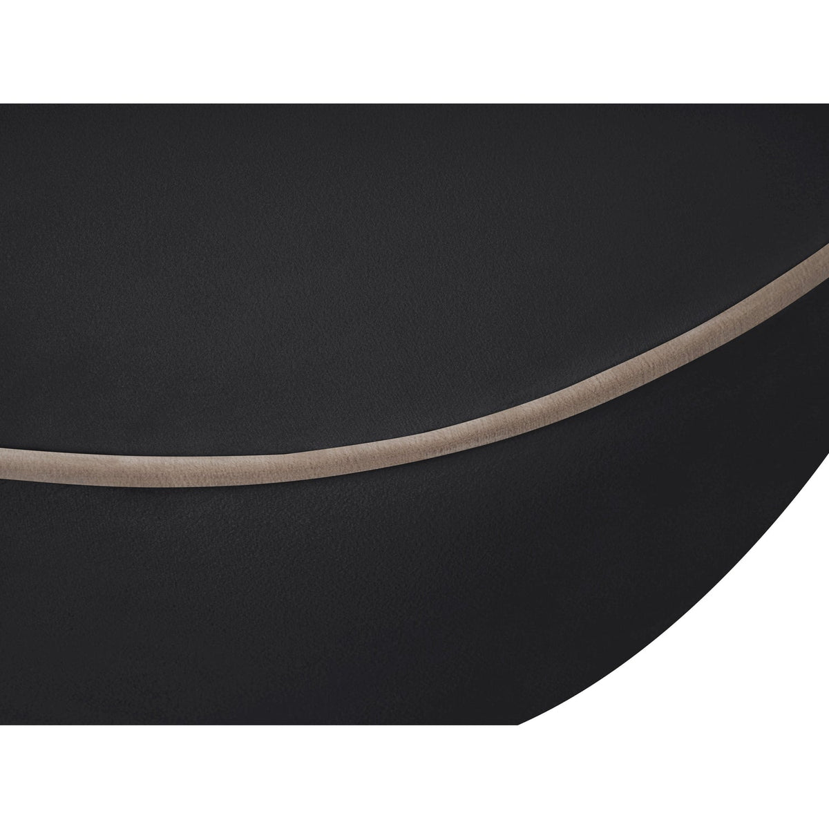 Swerve 100in Black Velvet Upholstered Sofa