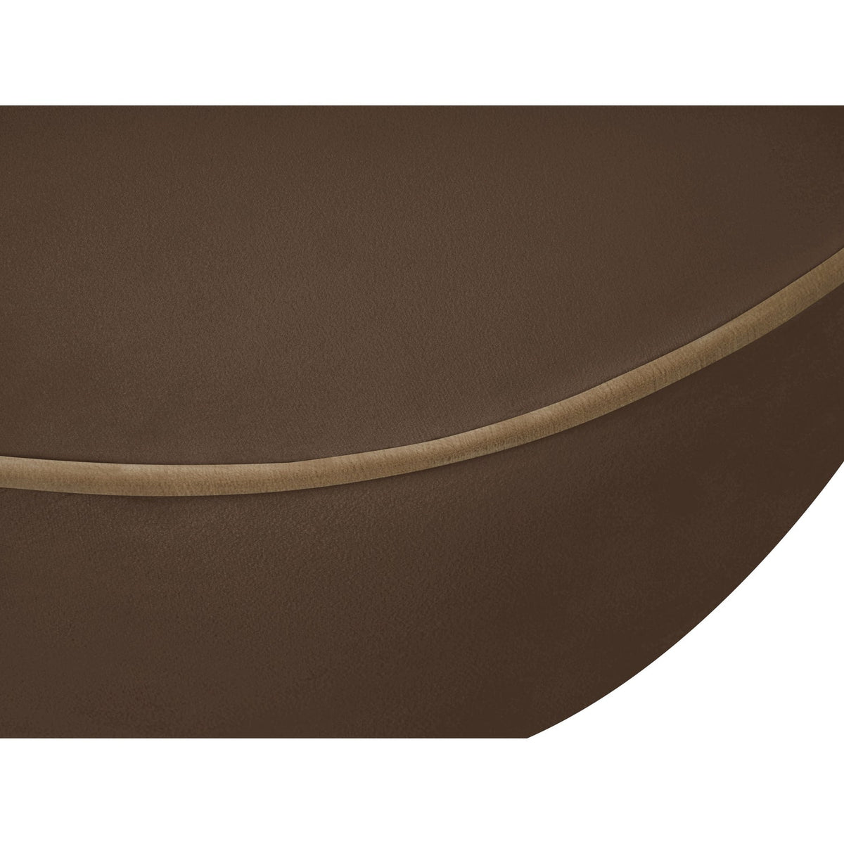 Swerve 100in Brown Velvet Upholstered Sofa