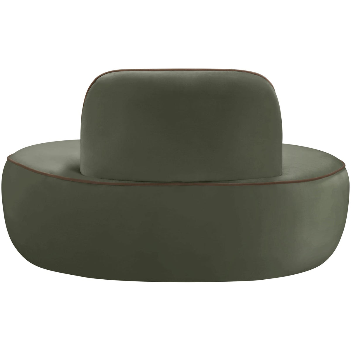 Swerve Green Velvet Upholstered Chair
