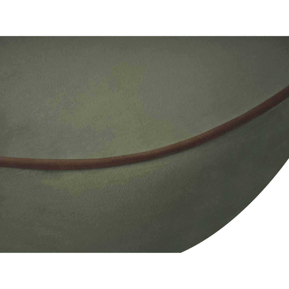 Swerve 10 0in Green Velvet Upholstered Sofa