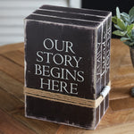 Our Story Decorative Book Stack Decor