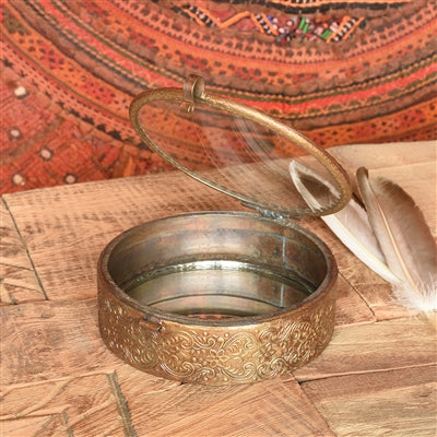 Josphine Round Mirrored Box