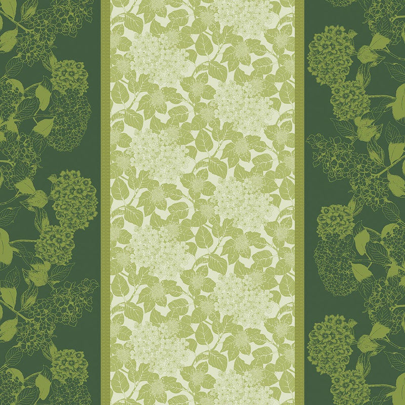 Garnier Thiebaut Mille Hortensias Vert Tablecloth