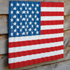 Corrugated Wave US Flag Wall Art