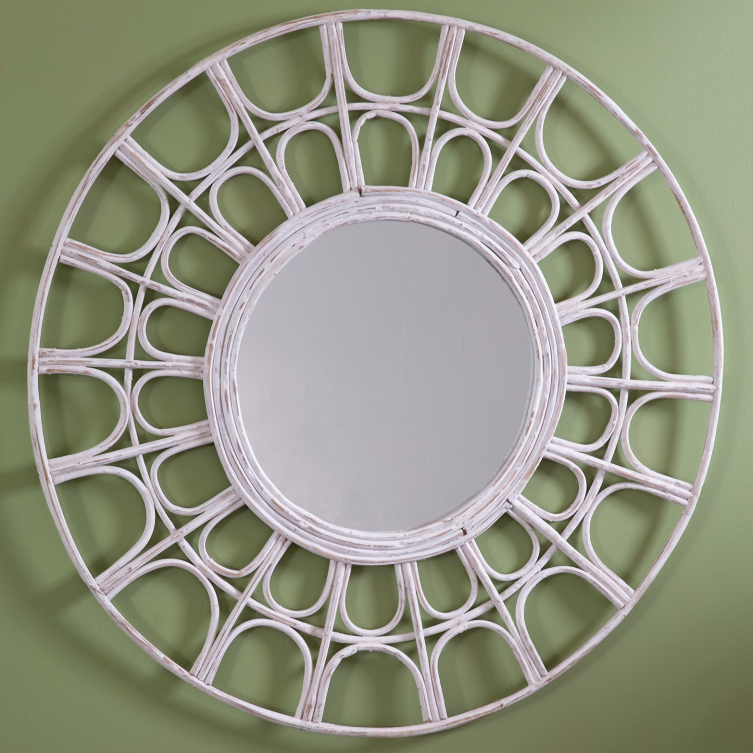 Barbados Rattan Wall Mirror