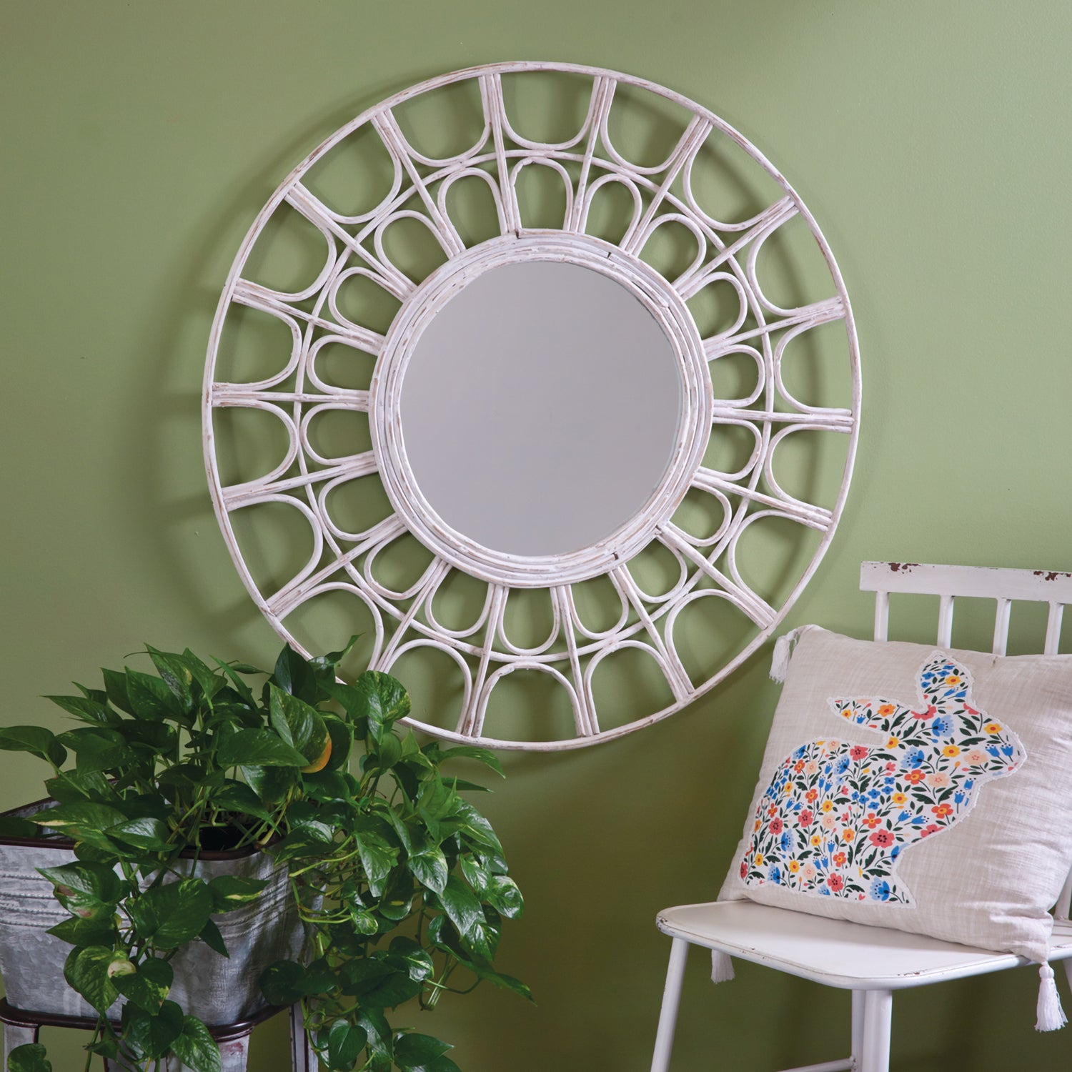 Barbados Rattan Wall Mirror