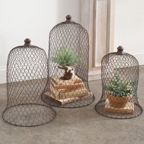 Wire Bell Cloche Set of 3