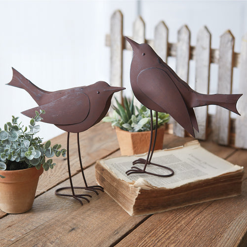 Oversized Songbird Sculpture Set of 2