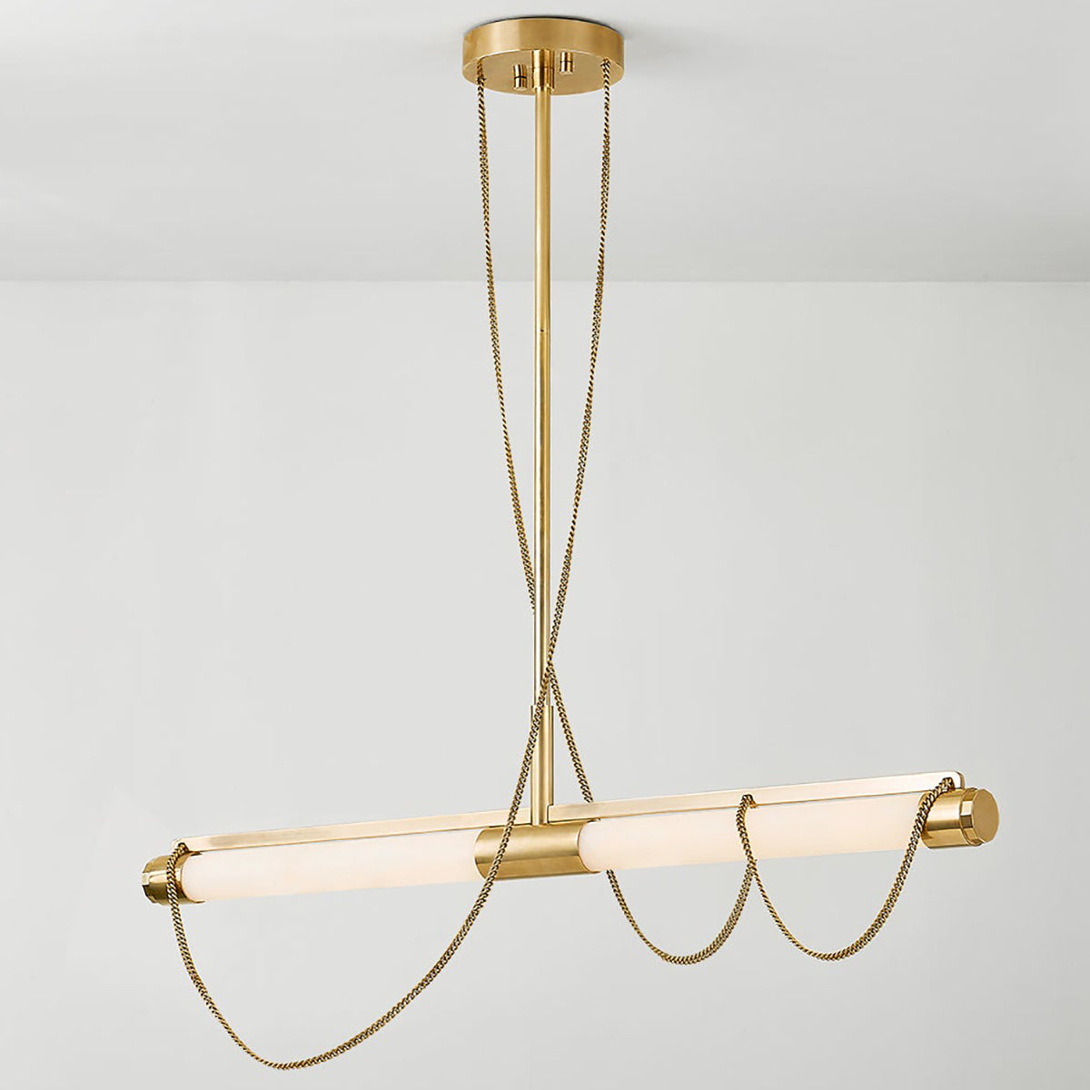 Noz Nozawa x Corbett Lighting Lariat Linear Chandelier