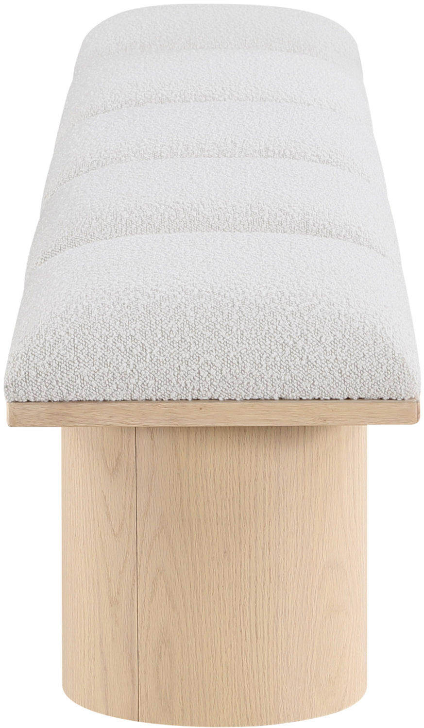 Pavilion Cream Boucle Fabric Upholstered 5 Piece Modular Bench