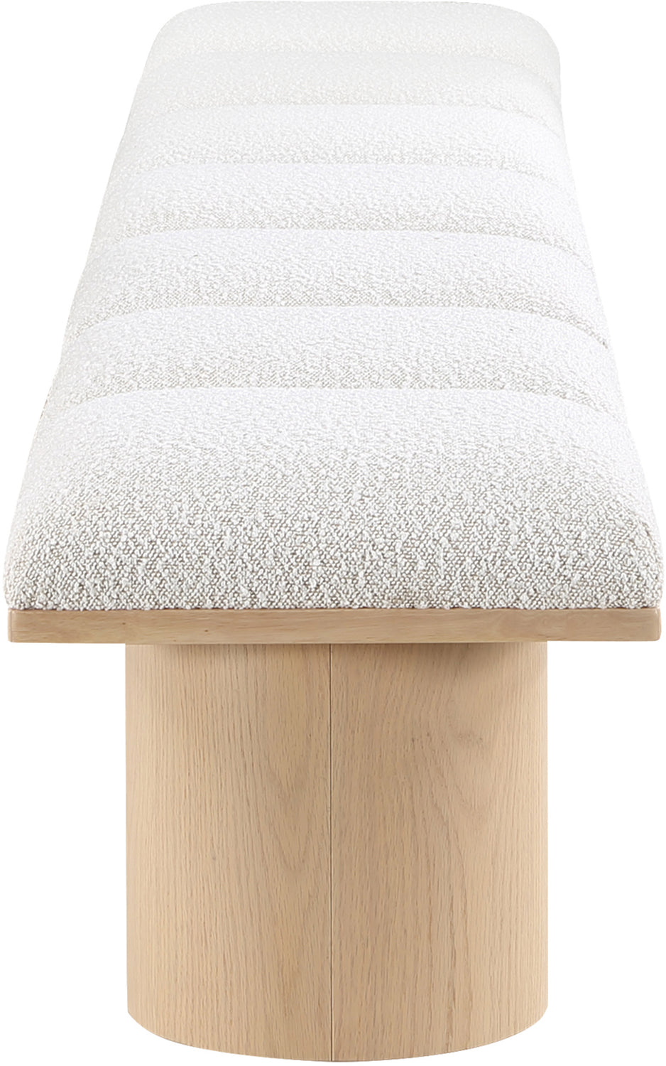 Pavilion Cream Boucle Fabric Upholstered 7 Piece Modular Bench