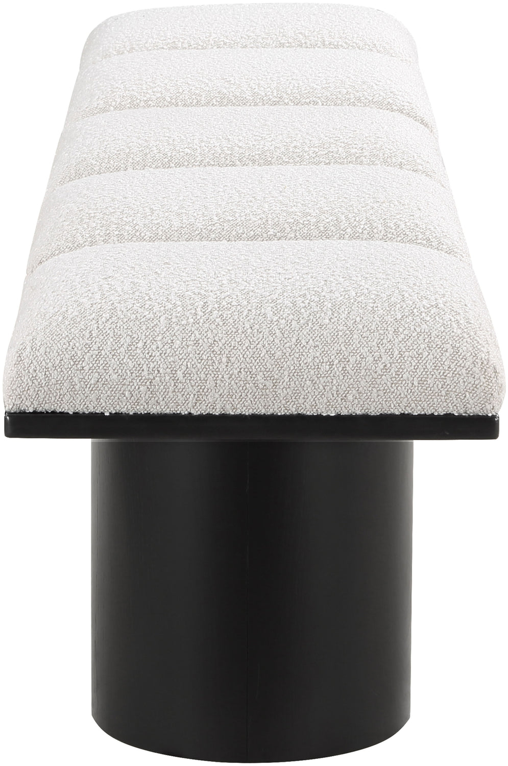 Pavilion Cream Boucle Fabric Upholstered 5 Piece Modular Bench
