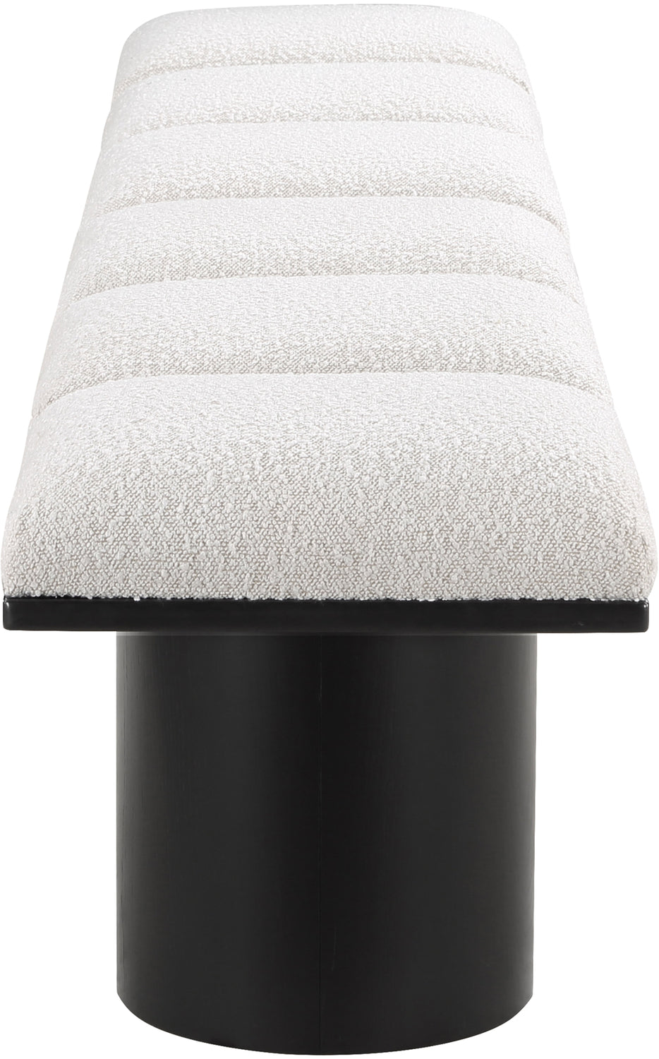 Pavilion Cream Boucle Fabric Upholstered 6 Piece Modular Bench