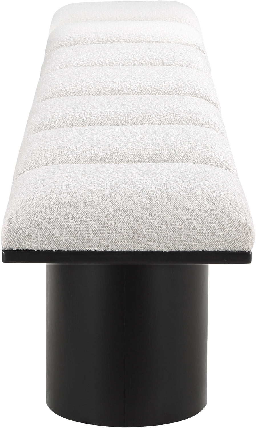 Pavilion Cream Boucle Fabric Upholstered 7 Piece Modular Bench