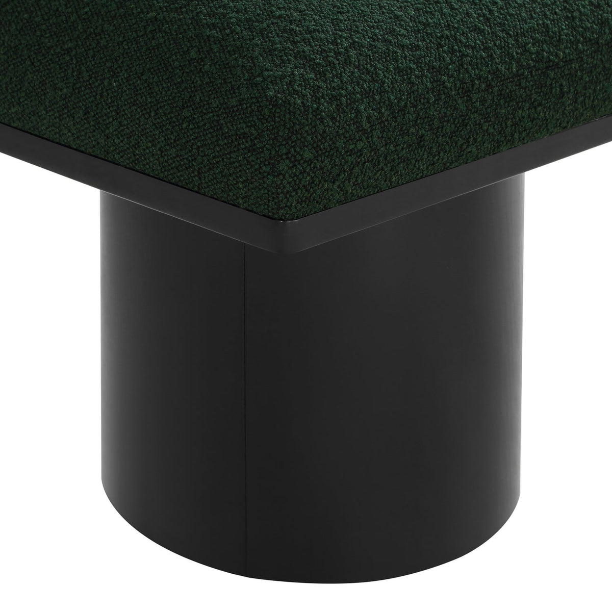Pavilion Green Boucle Fabric Upholstered 10 Piece Modular Bench