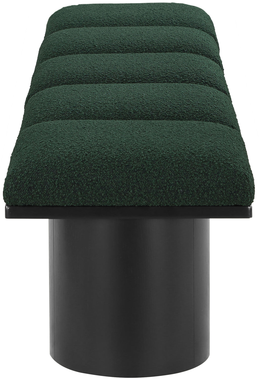 Pavilion Green Boucle Fabric Upholstered 5 Piece Modular Bench