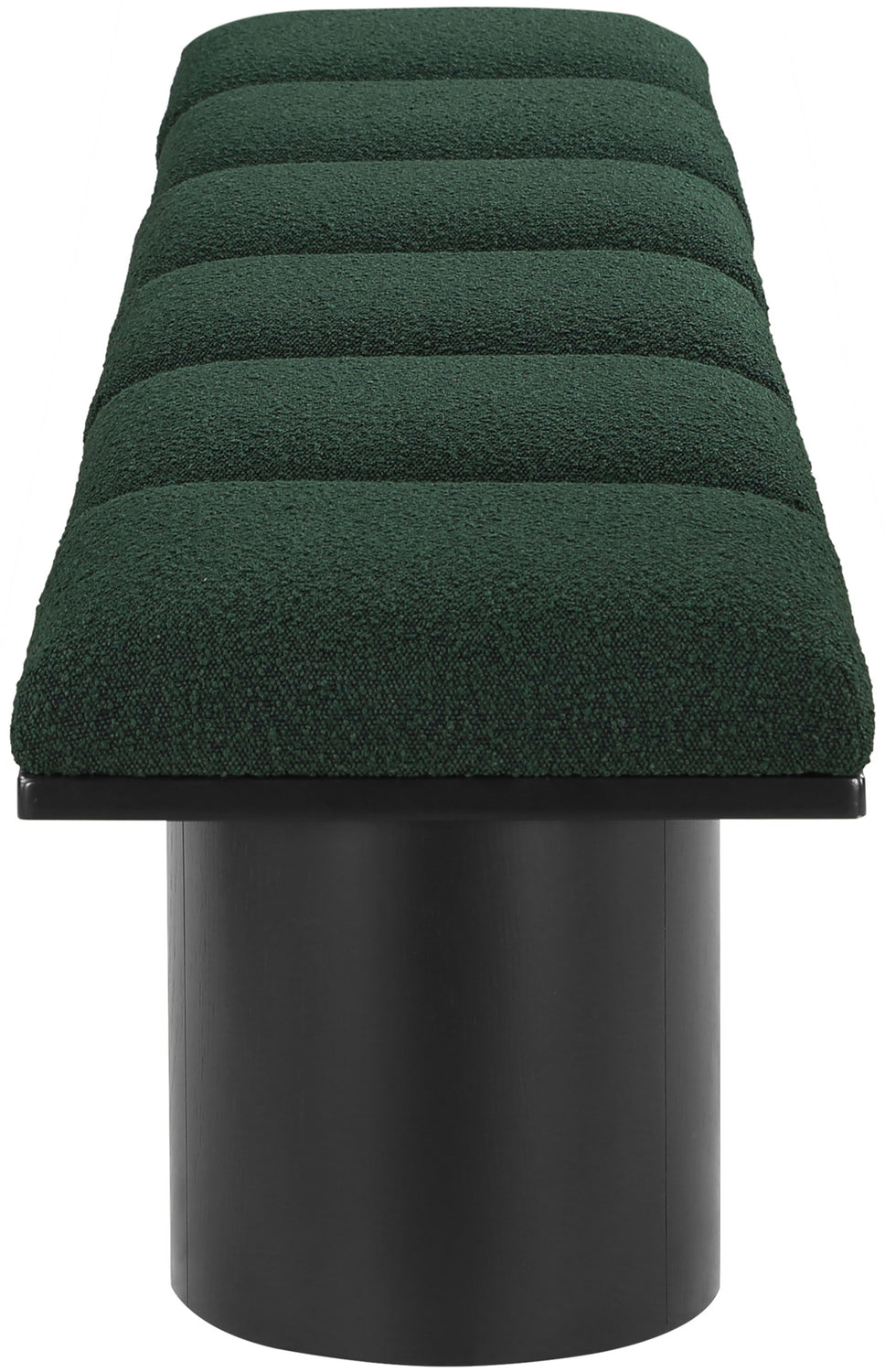 Pavilion Green Boucle Fabric Upholstered 6 Piece Modular Bench