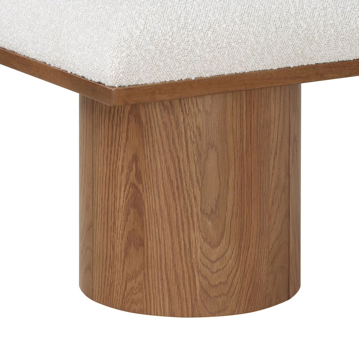 Pavilion Cream Boucle Fabric Upholstered 12 Piece Modular Bench