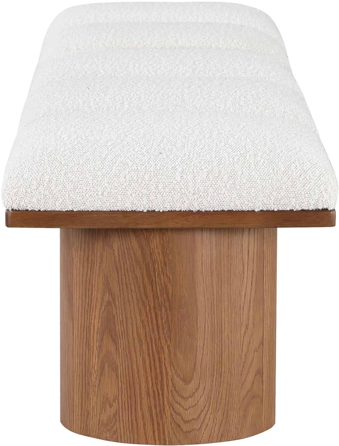 Pavilion Cream Boucle Fabric Upholstered 5 Piece Modular Bench
