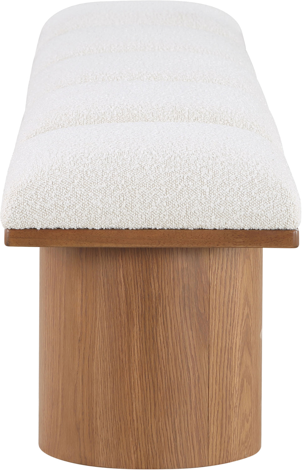 Pavilion Cream Boucle Fabric Upholstered 5 Piece Modular Bench