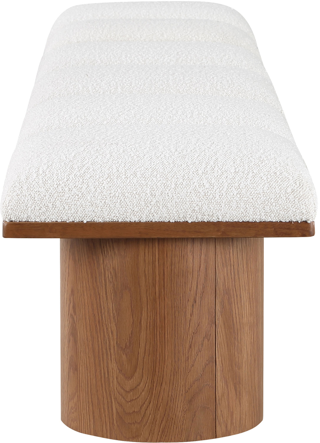 Pavilion Cream Boucle Fabric Upholstered 6 Piece Modular Bench