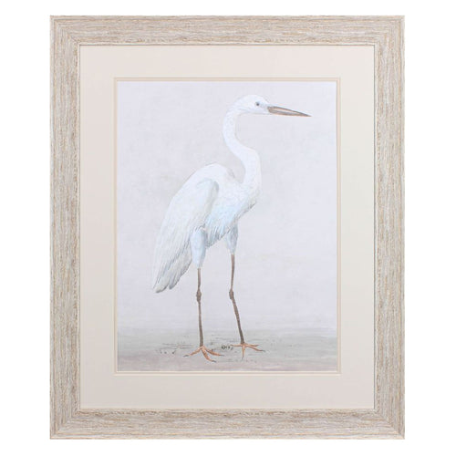Lily Vintage Heron I Framed Art