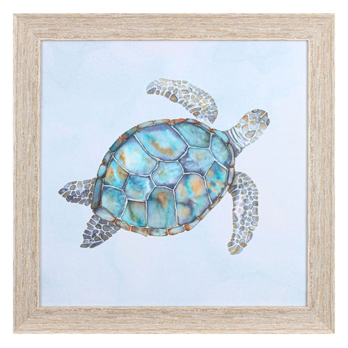 Errico & Slyp Blue Sea Turtle I Framed Art