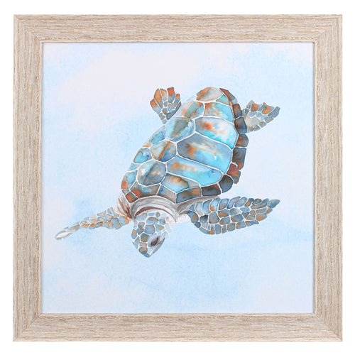Errico & Slyp Blue Sea Turtle II Framed Art