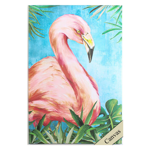 Jones Flamingo Hot Tropics I Canvas Art