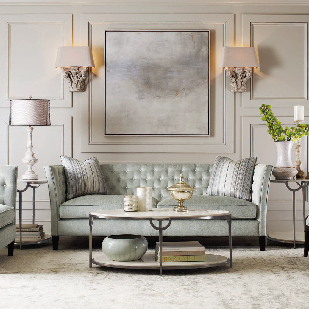 Bernhardt Living Morello Oval Metal Cocktail Table