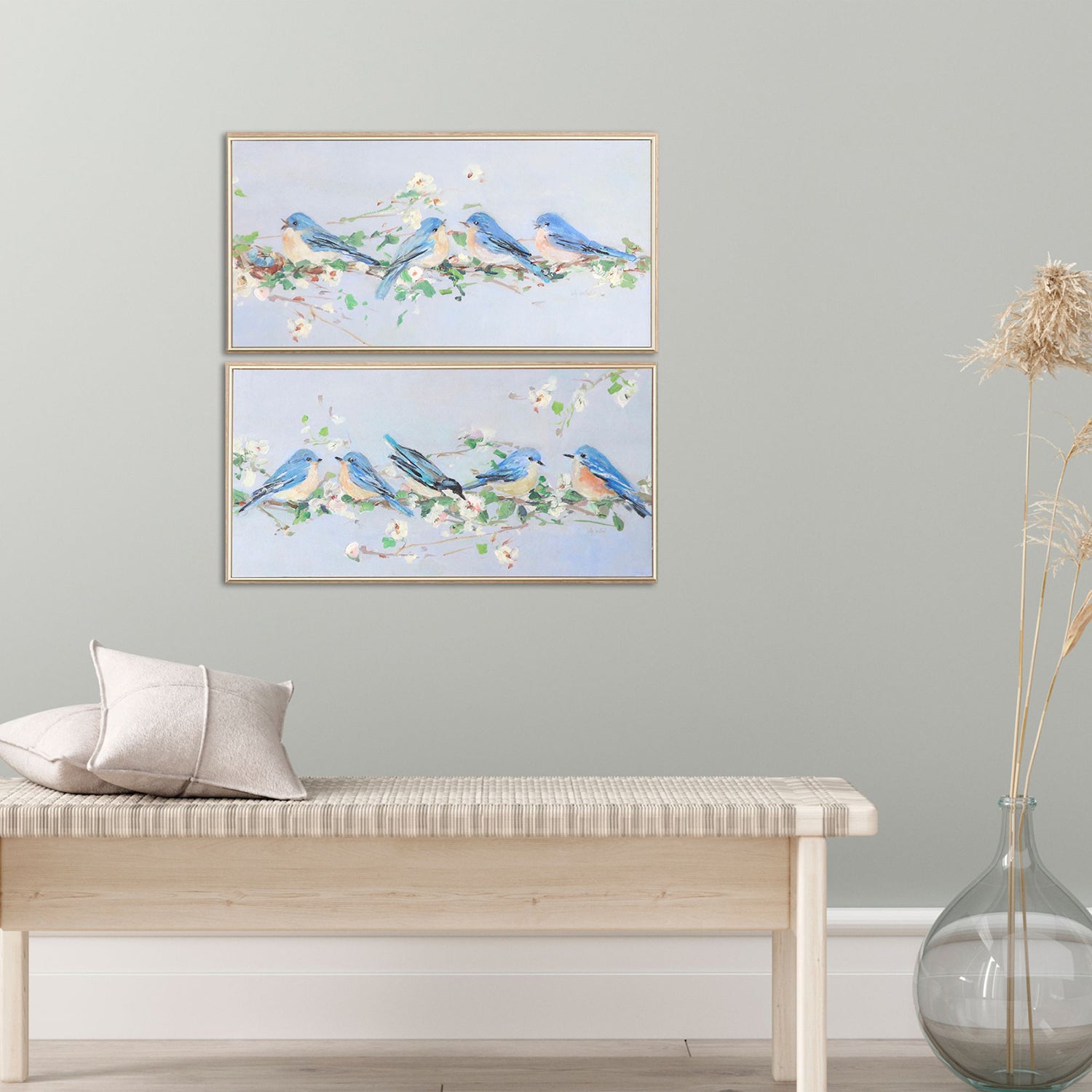 Swatland Chatter Branch Framed Art Set of 2