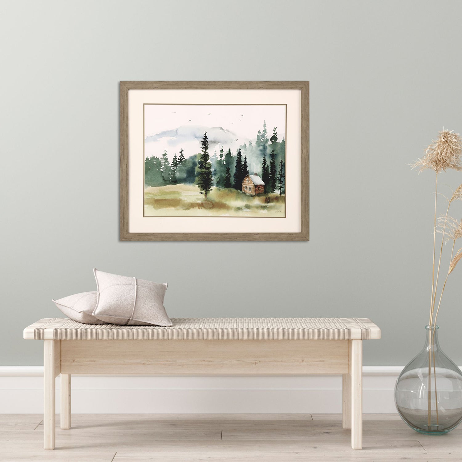 Cabin In The Woods Framed Art