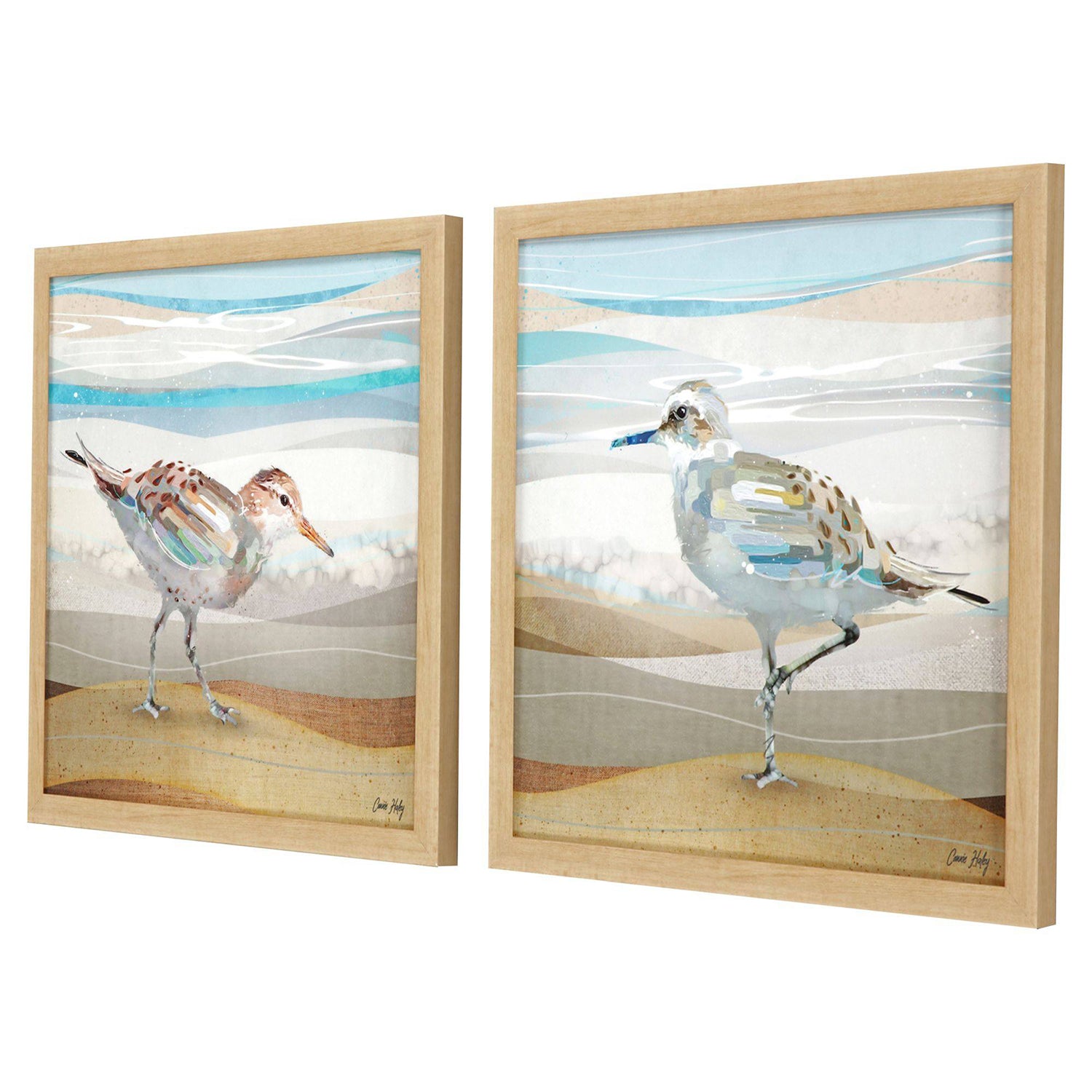 Haley Sandpiper Framed Art Set of 2