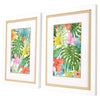 Allen Tropical Leaves Framed Art Set of 2