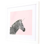 Gibb Zebra Corn Framed Art