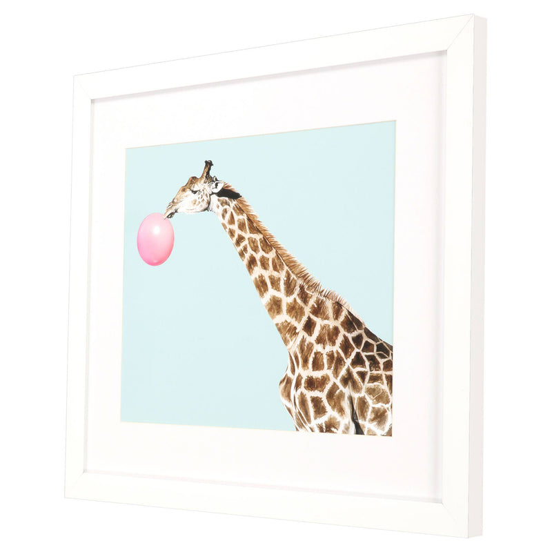 Gibb Giraffe Pop Framed Art