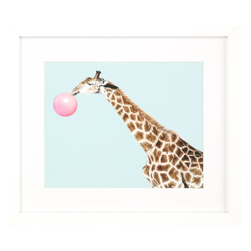 Gibb Giraffe Pop Framed Art