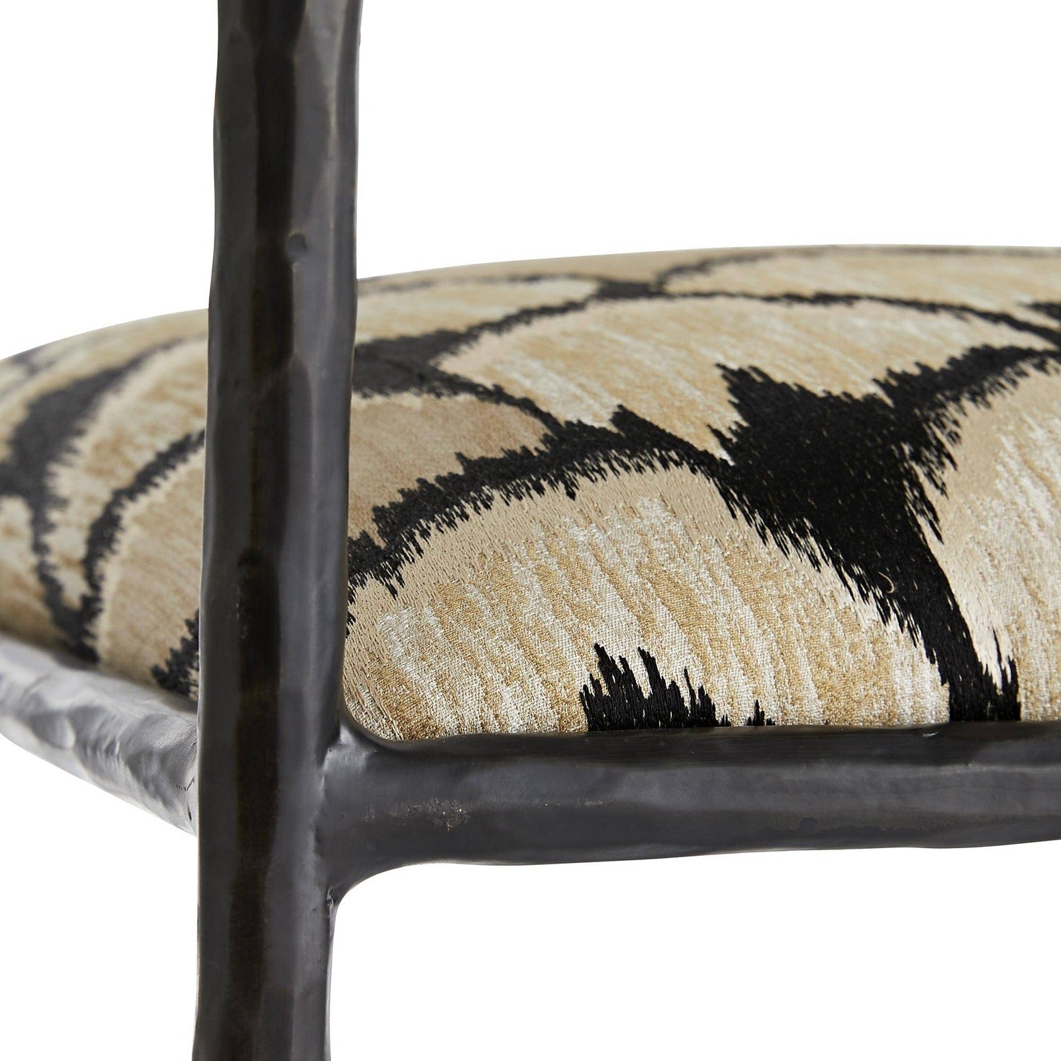 Arteriors Barbana Ocelot Embroidery Bar Stool