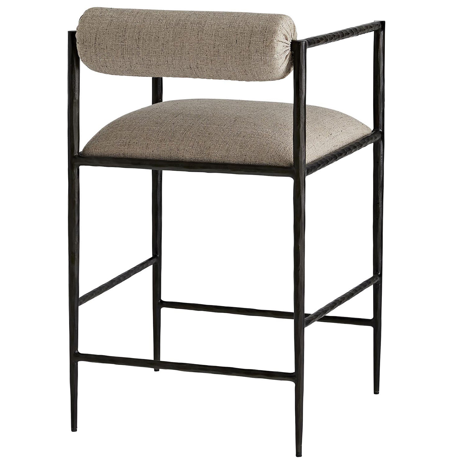 Arteriors Barbana Pewter Texture Counter Stool