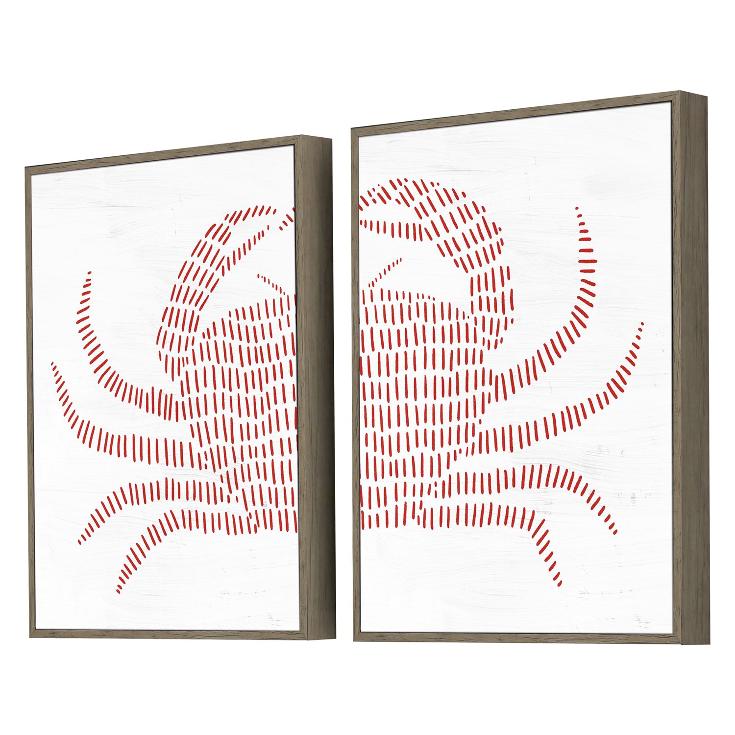 Jetty Spotted Crab Framed Art Set of 2