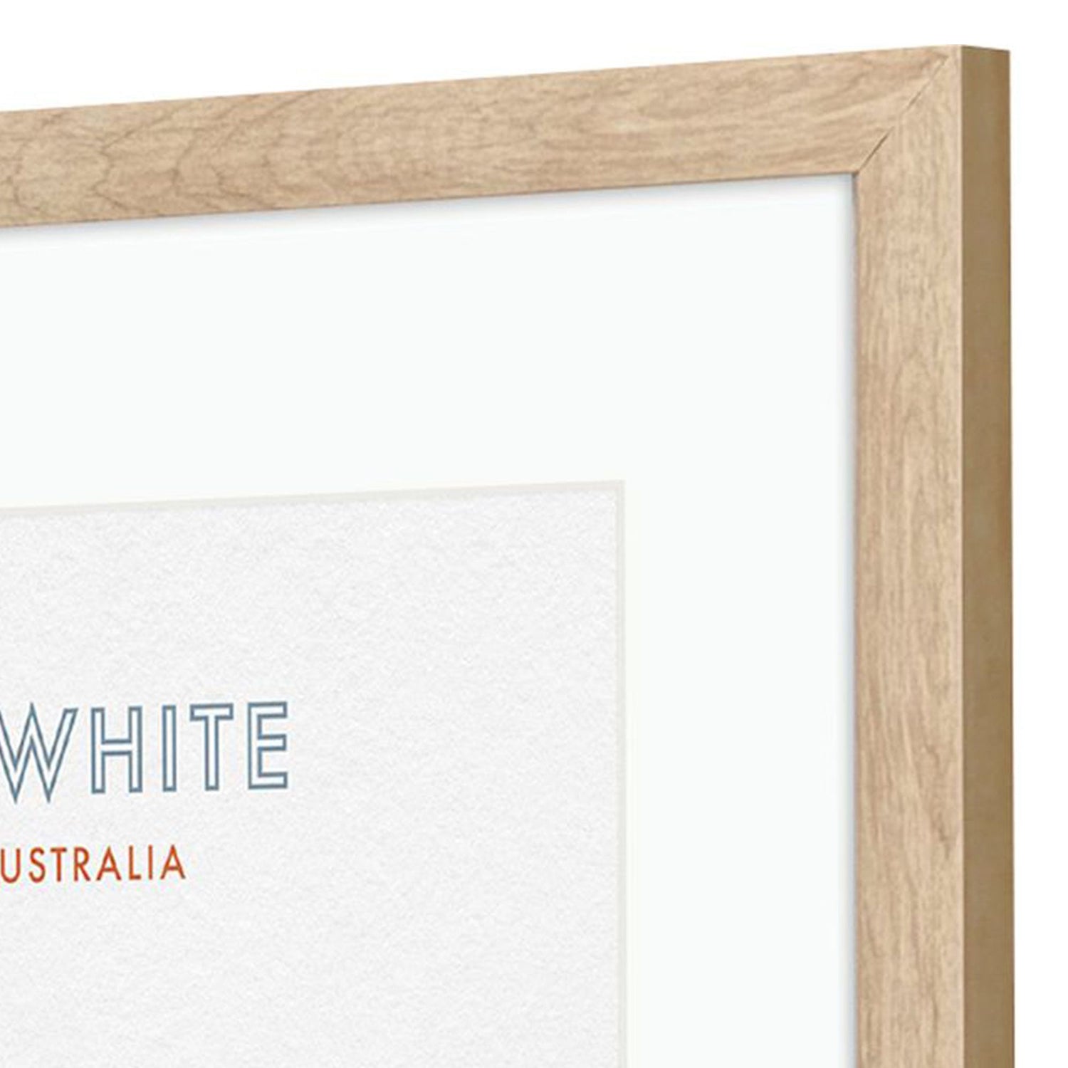 Frazier Flat White Framed Artwork