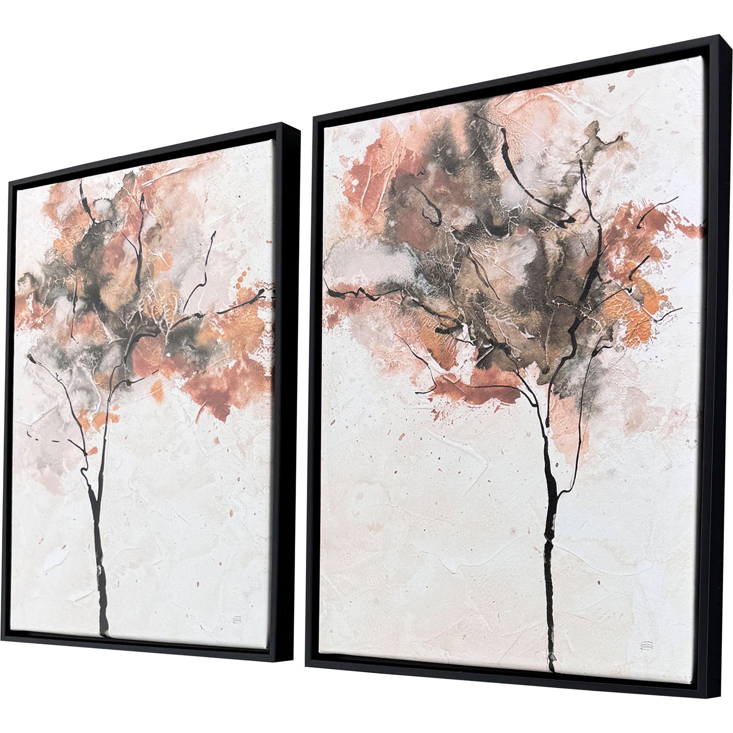 Paschke Textural Trees Canvas Art Set of 2