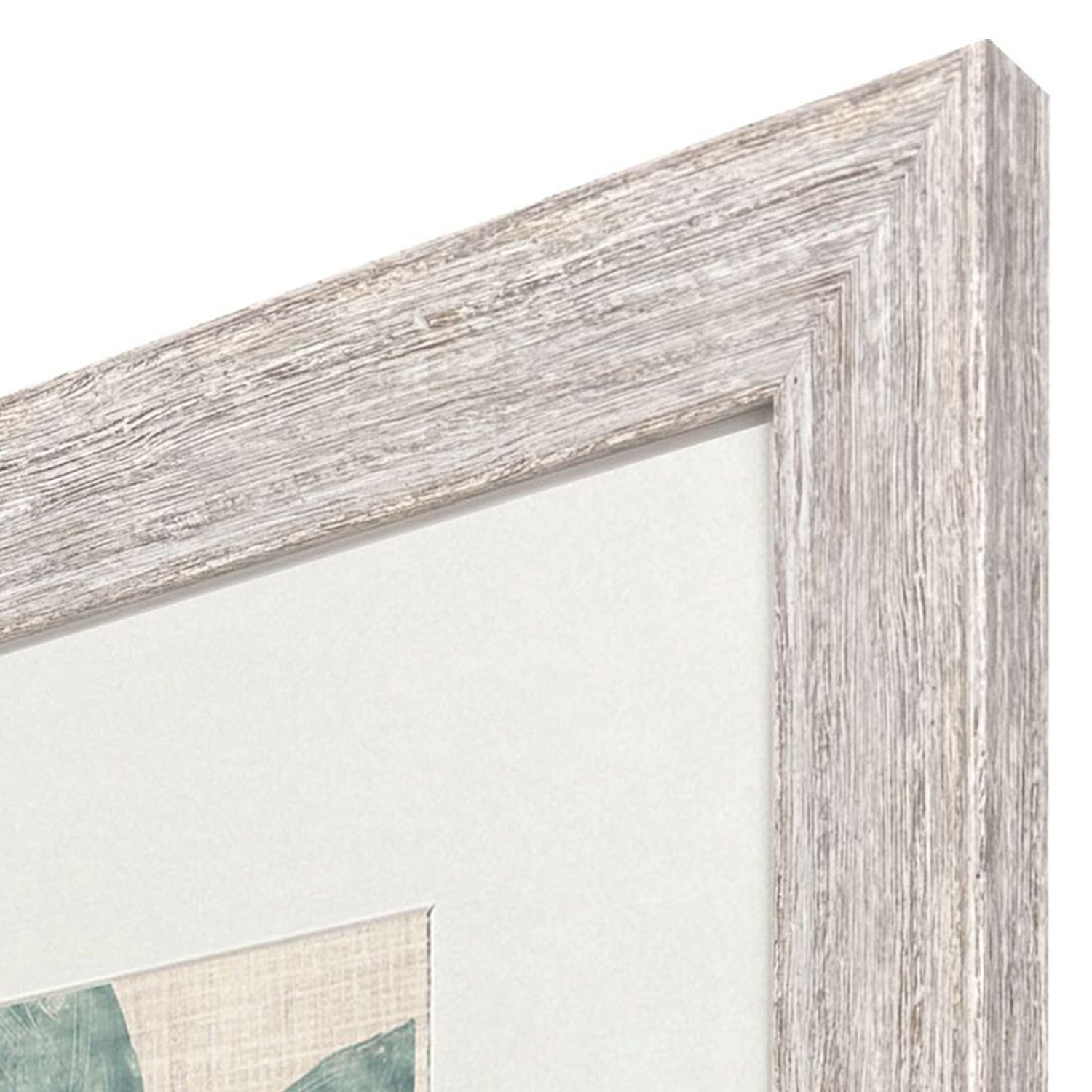 Vess Burlap Ocean Palm II Framed Art Set of 2