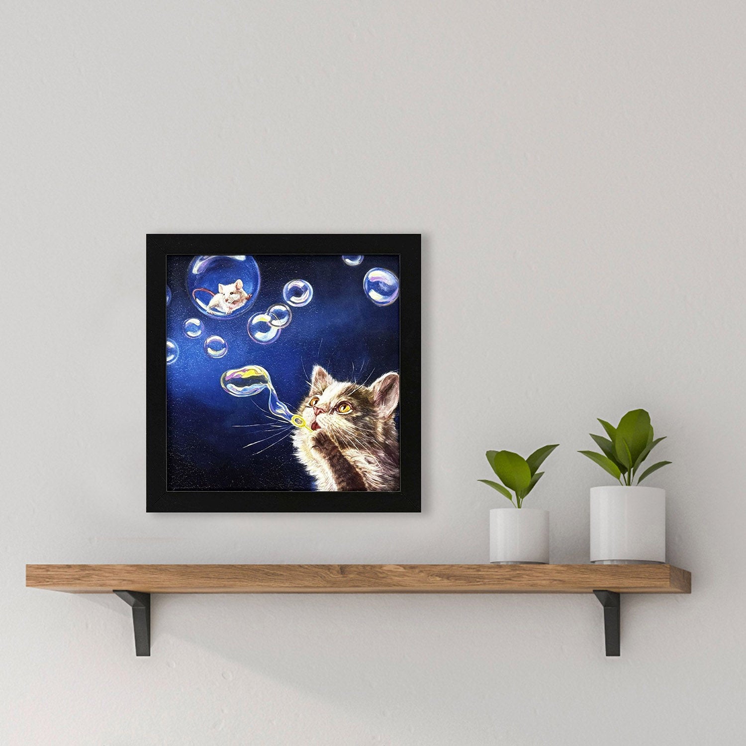 Heffernan Blowing Bubbles Framed Artwork