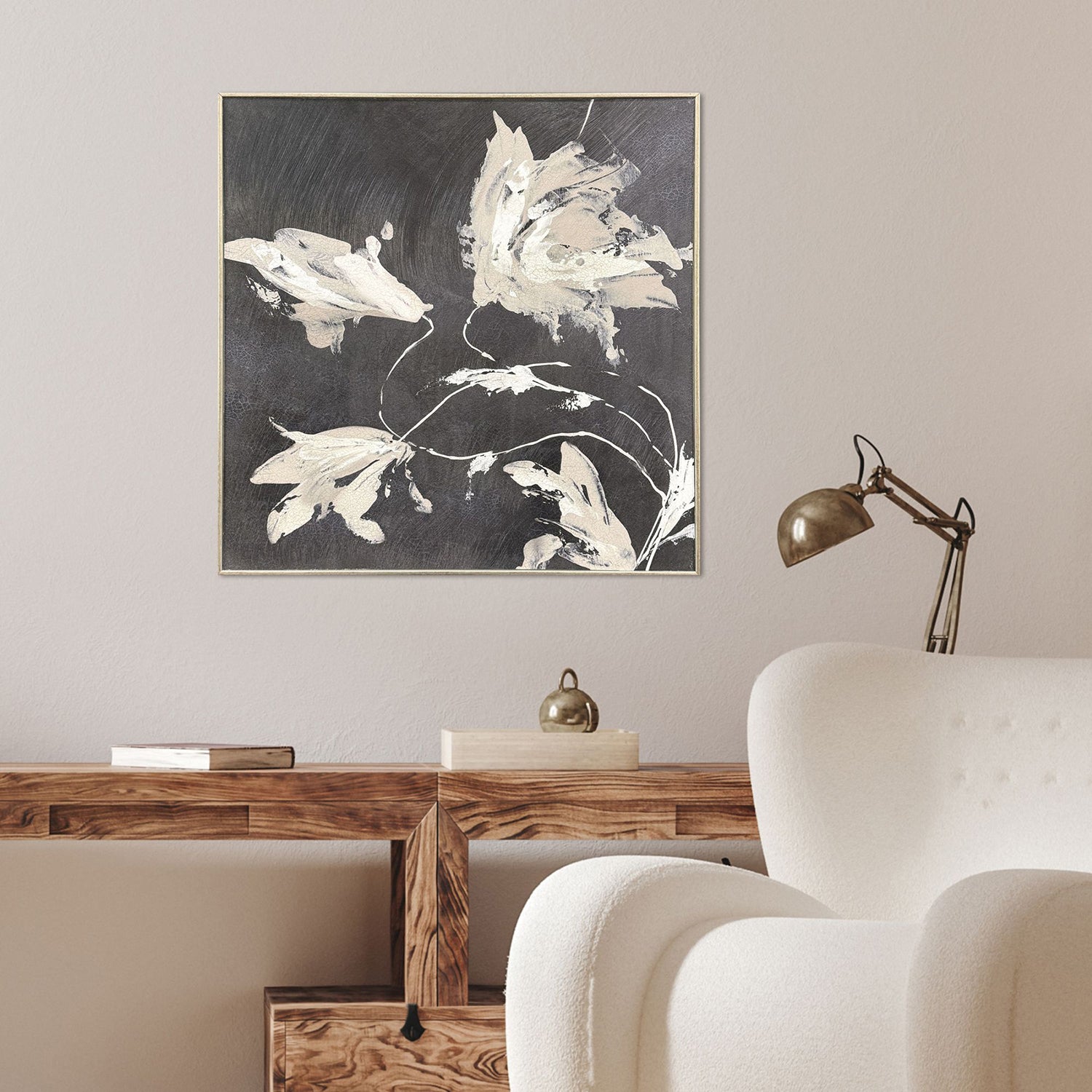 PI Studio Neutral Flora II Framed Artwrok