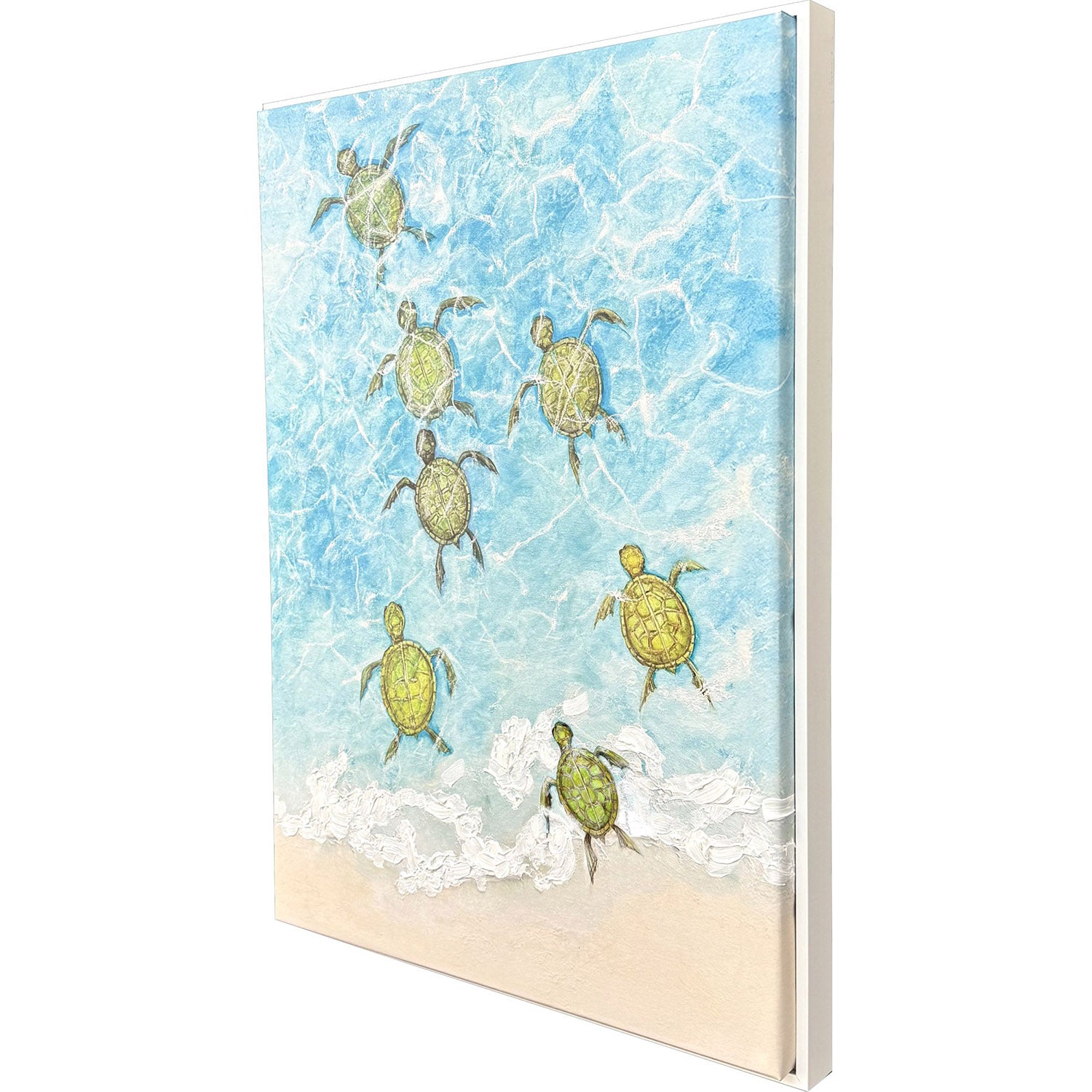 PopJoy Studio Swimming Turtles I Canvas Art