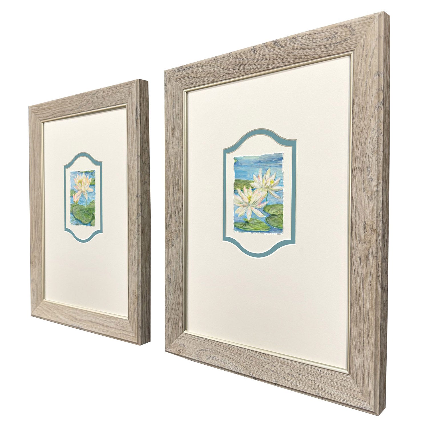 Clayton Water Lily Reverie Framed Artwork Set of 2