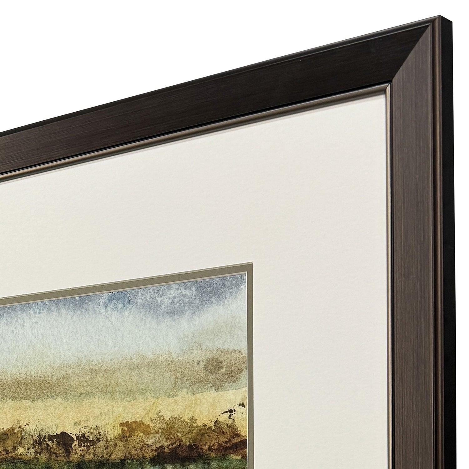 Bishop Abstract Vast Field Framed Artwork Set of 2
